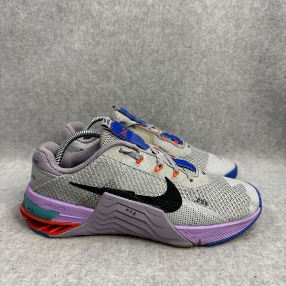 Nike Shoes Mens 6.5 Metcon 7 Grey Athletic Crossfit Workout Sneakers CZ8281-005 - Picture 4 of 9